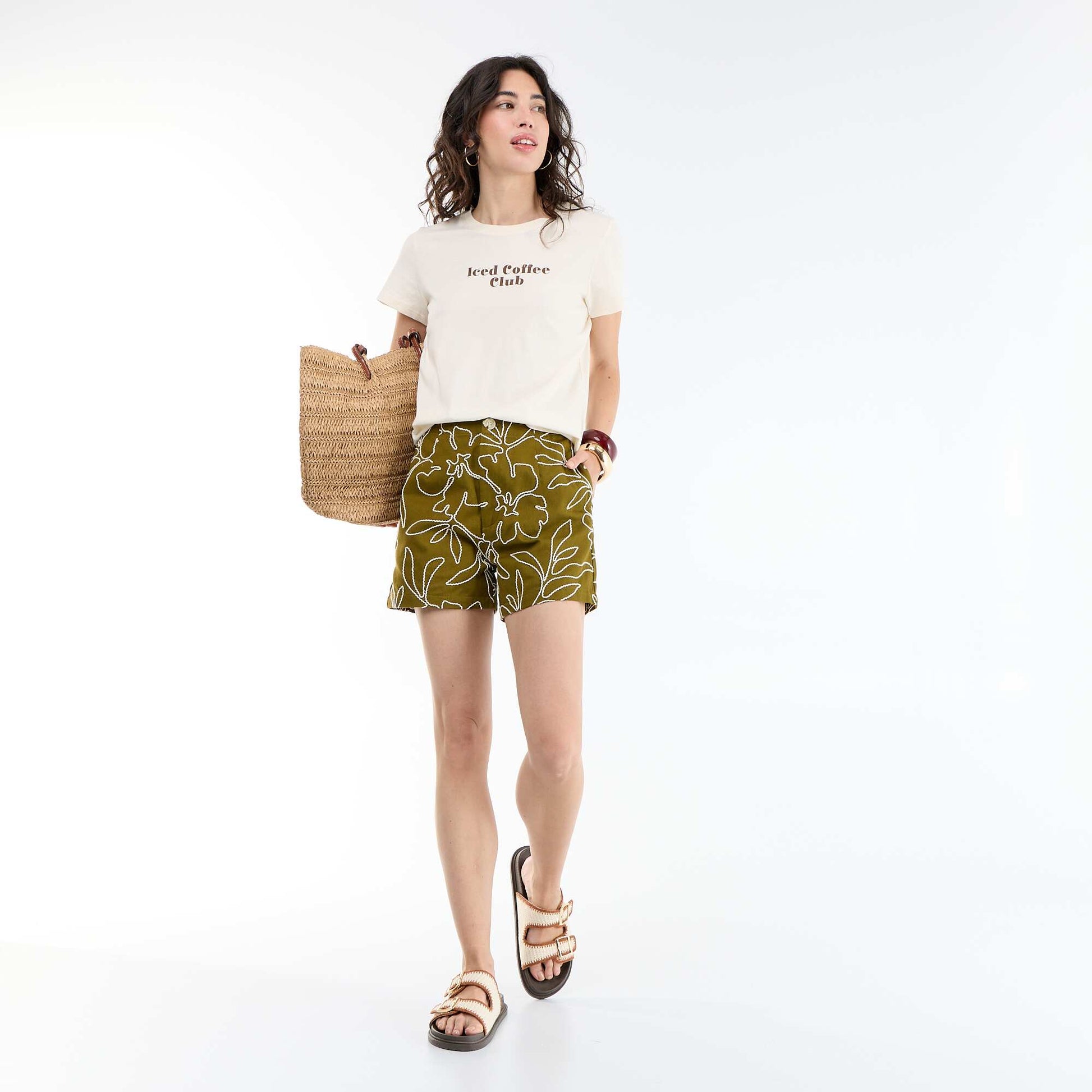 Printed T-shirt WHITE