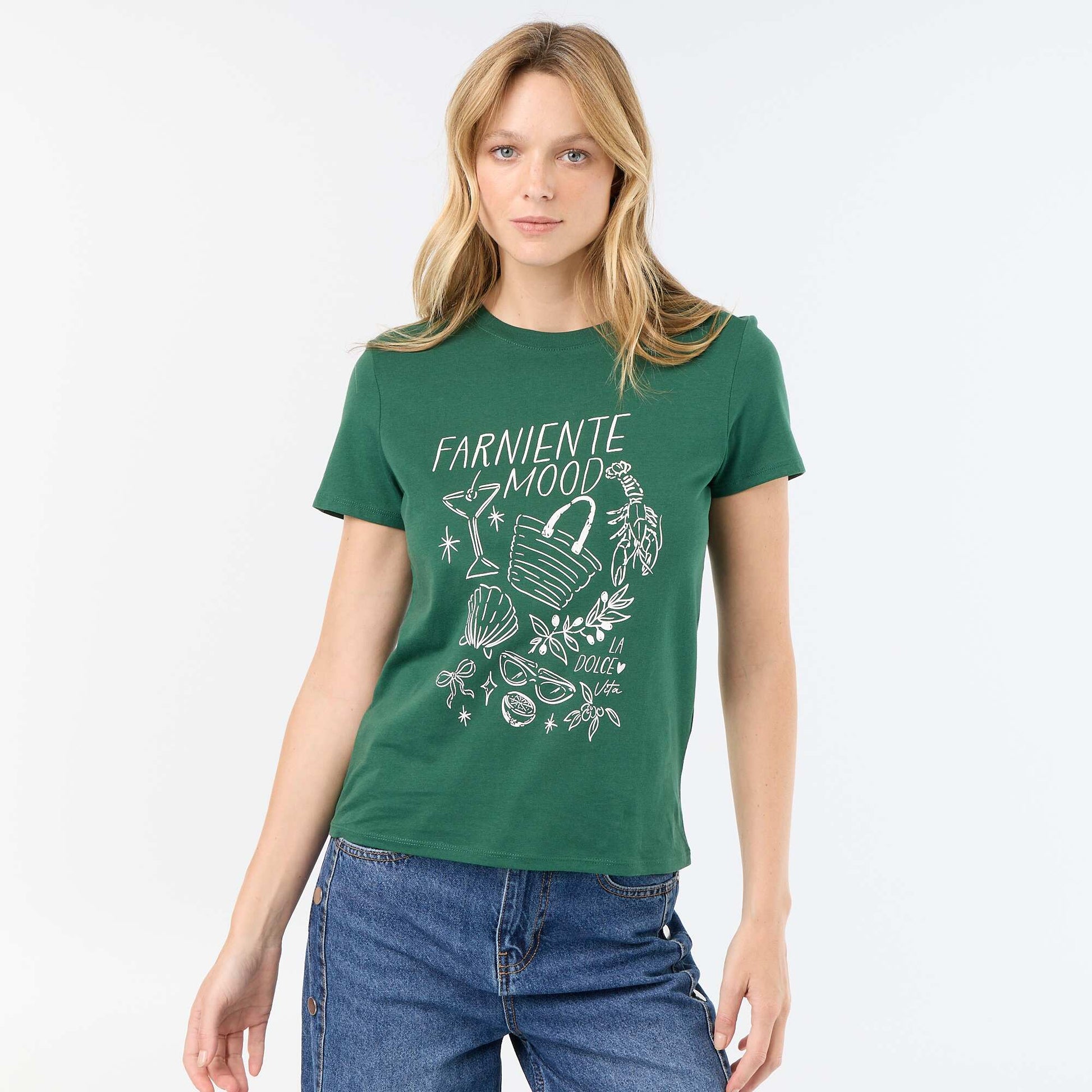 Printed T-shirt RED
