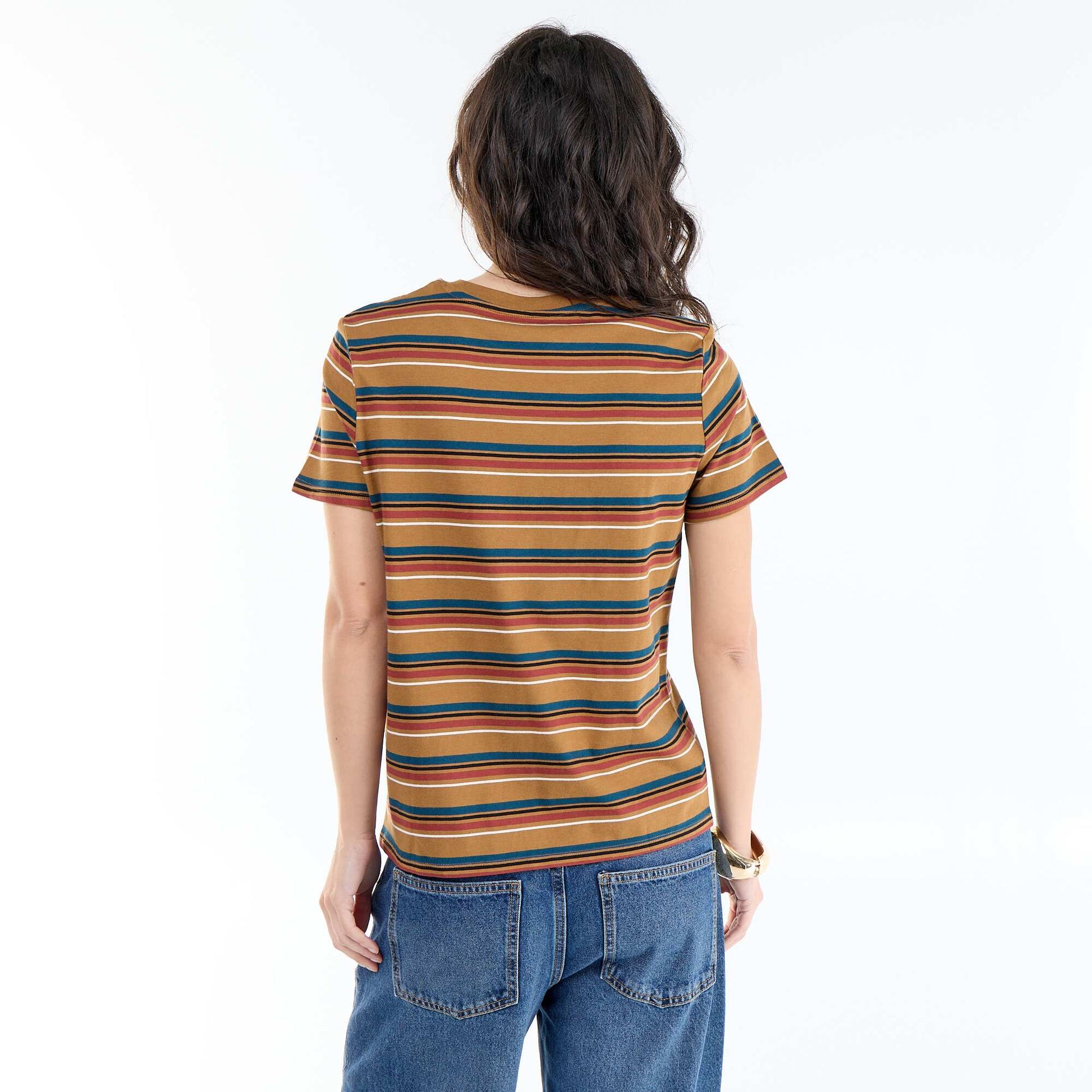 Printed T-shirt BROWN