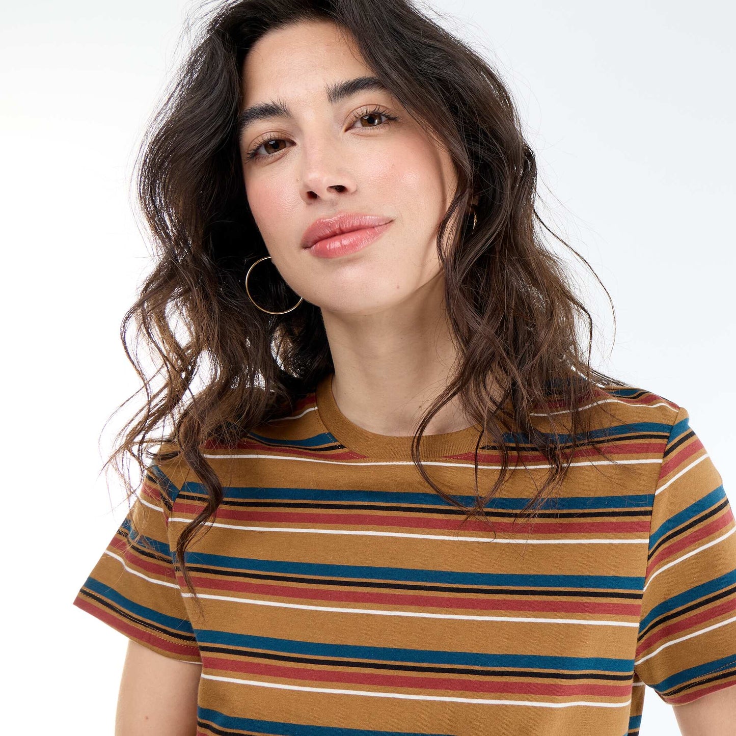 Printed T-shirt BROWN