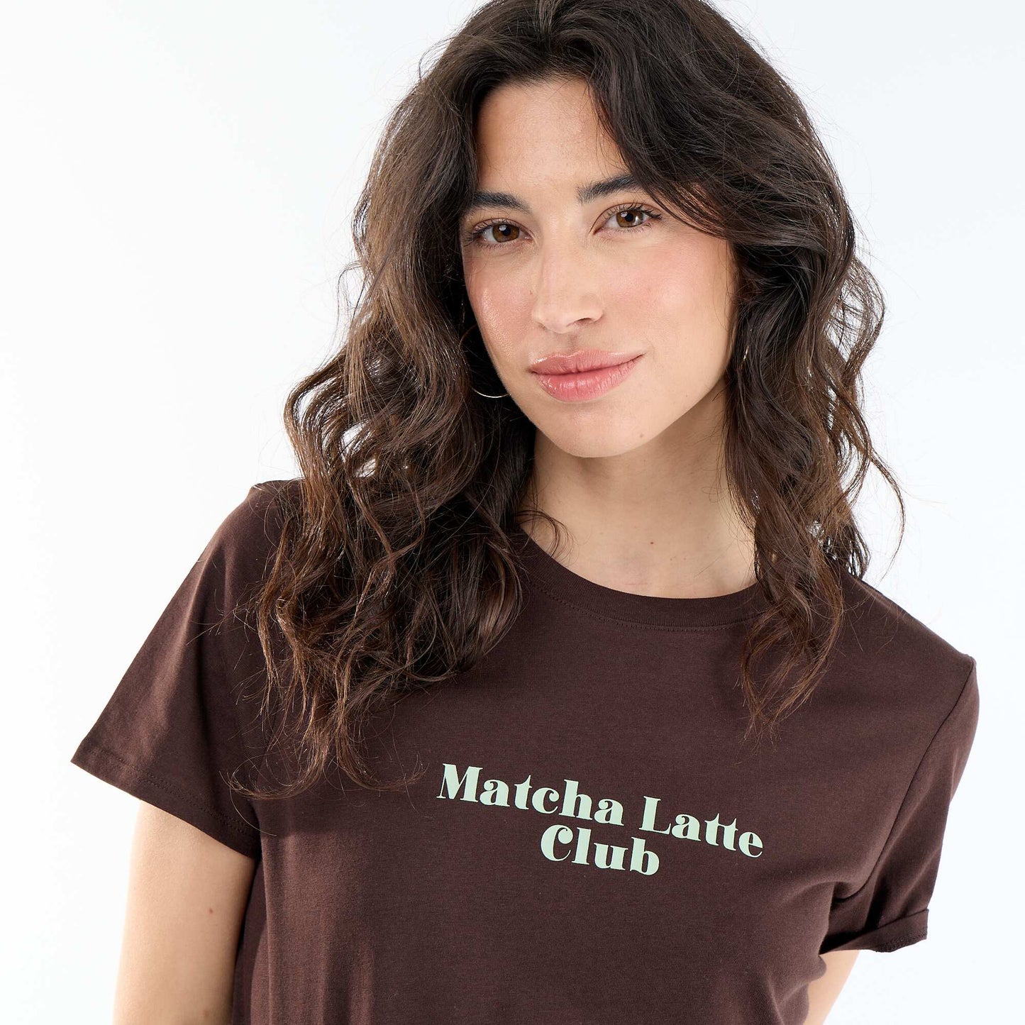 Printed T-shirt BROWN