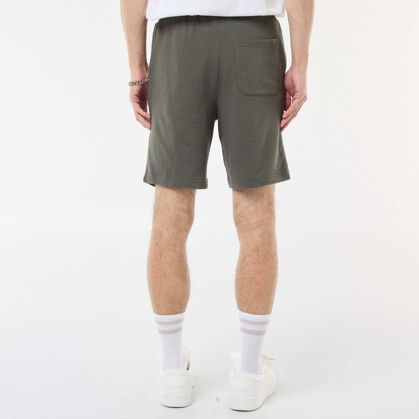 Lightweight sweatshirt fabric Bermuda shorts KHAKI