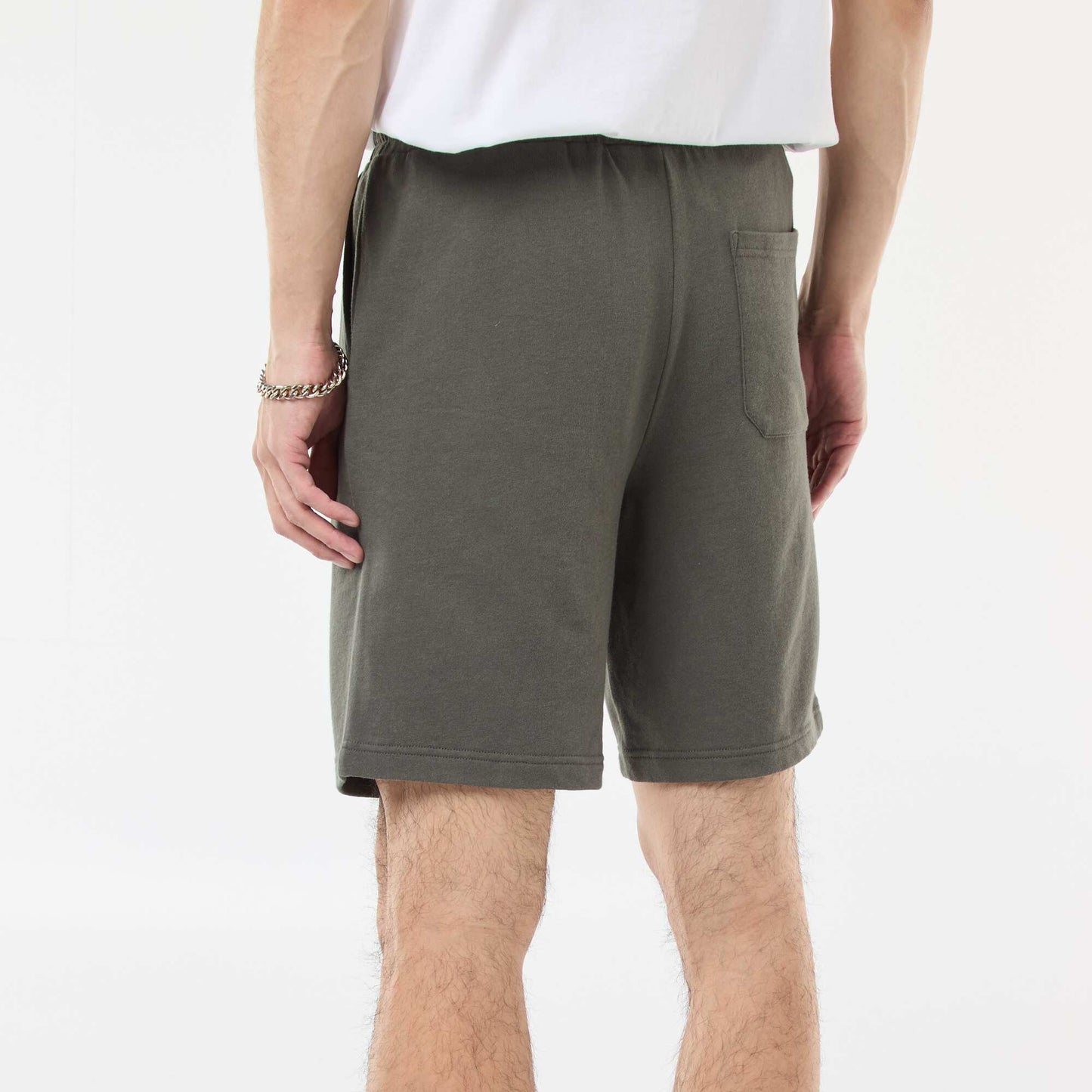 Lightweight sweatshirt fabric Bermuda shorts KHAKI
