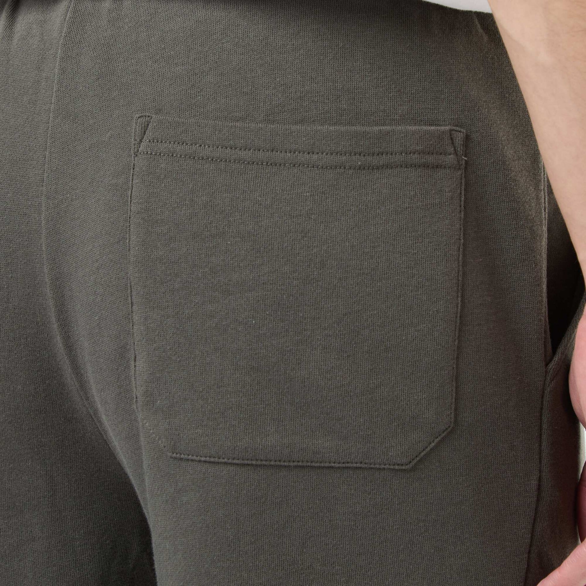 Lightweight sweatshirt fabric Bermuda shorts KHAKI