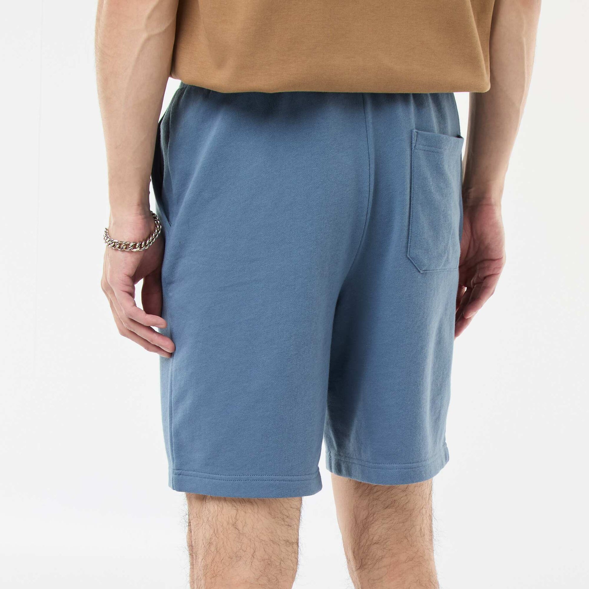 Lightweight sweatshirt fabric Bermuda shorts BLUE