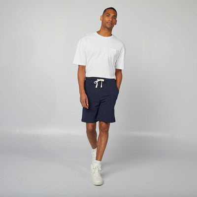 Lightweight sweatshirt fabric Bermuda shorts BLUE