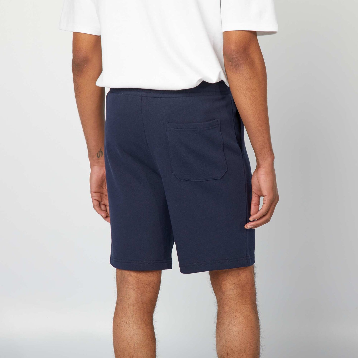 Lightweight sweatshirt fabric Bermuda shorts BLUE