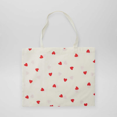 Printed XL tote bag RED