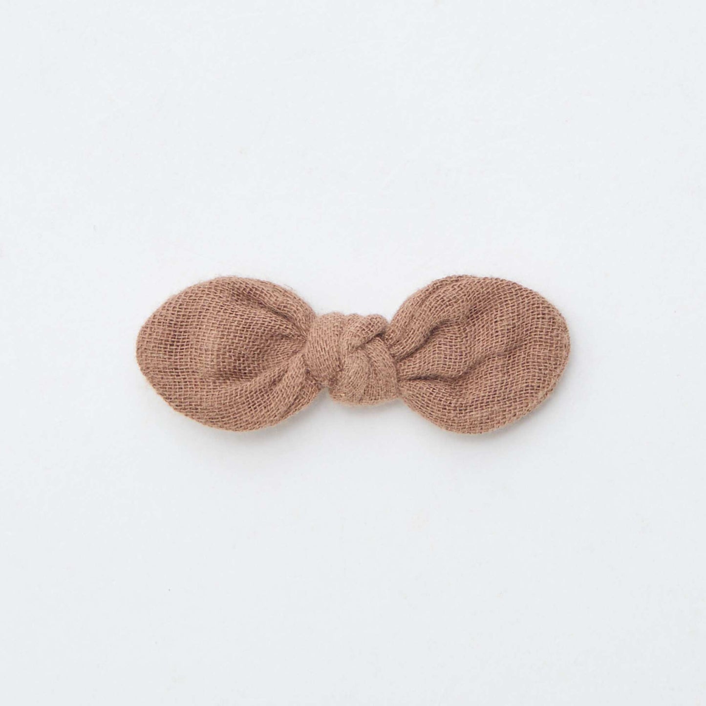 Pack of 3 alligator clips with bow BROWN