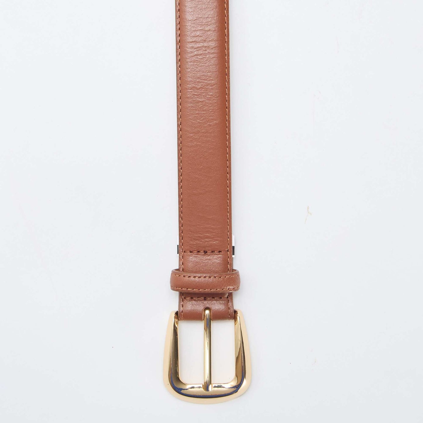 Basic leather belt BROWN