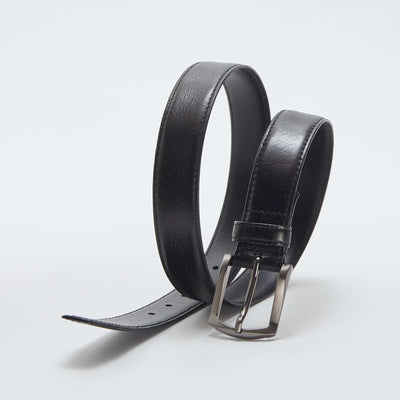 Leather belt BLACK