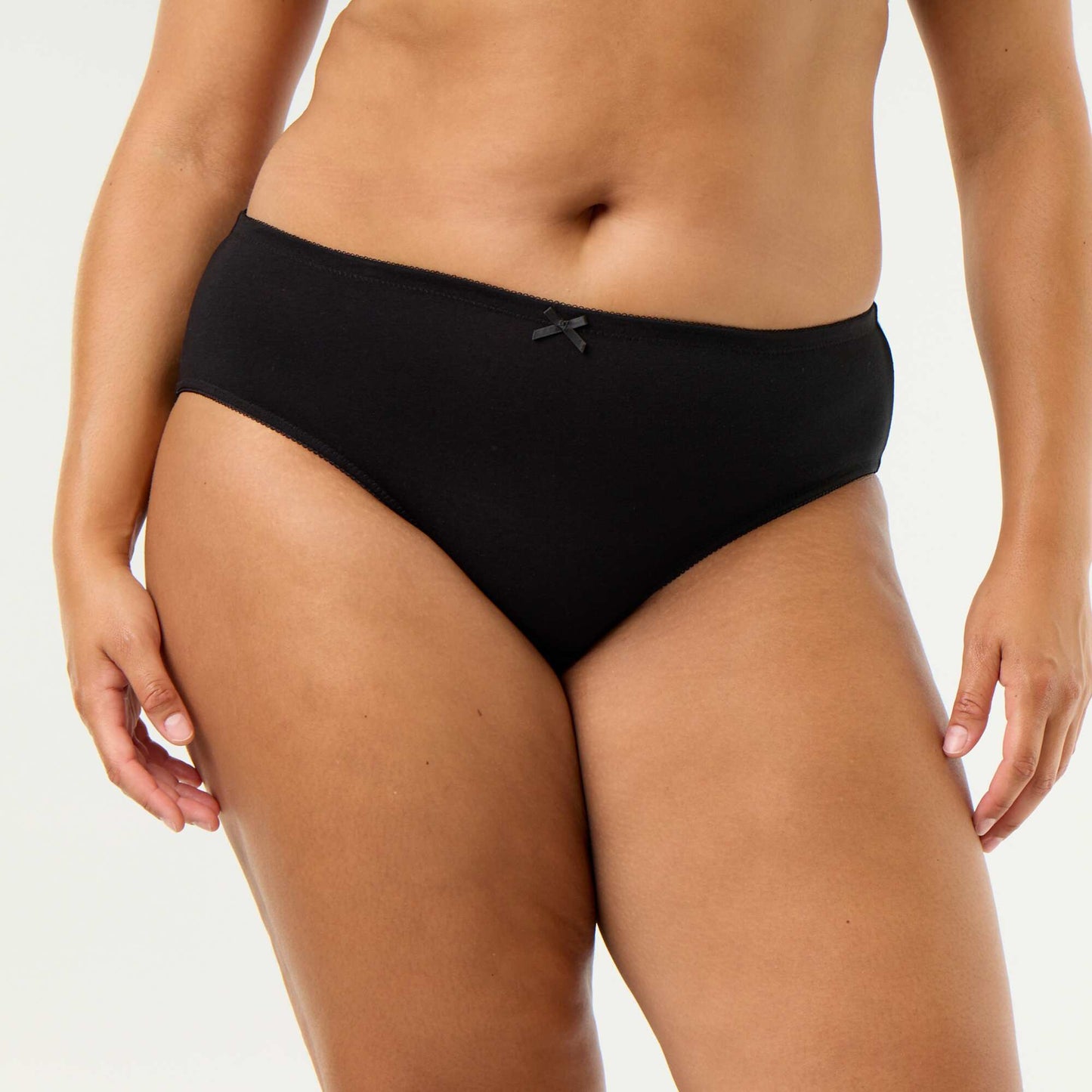 Pack of 3 Stretch Cotton Briefs BLACK
