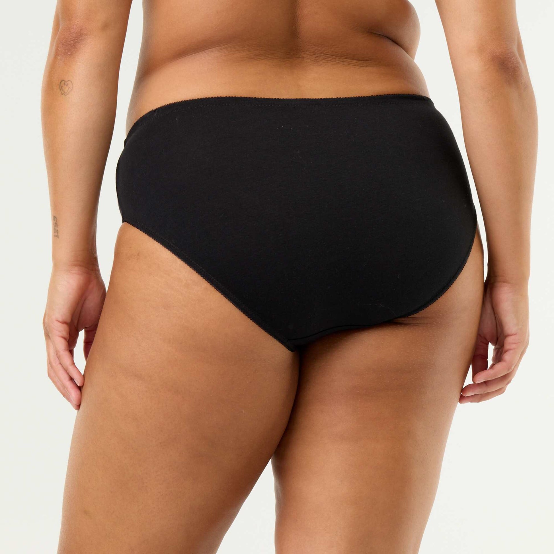 Pack of 3 Stretch Cotton Briefs BLACK