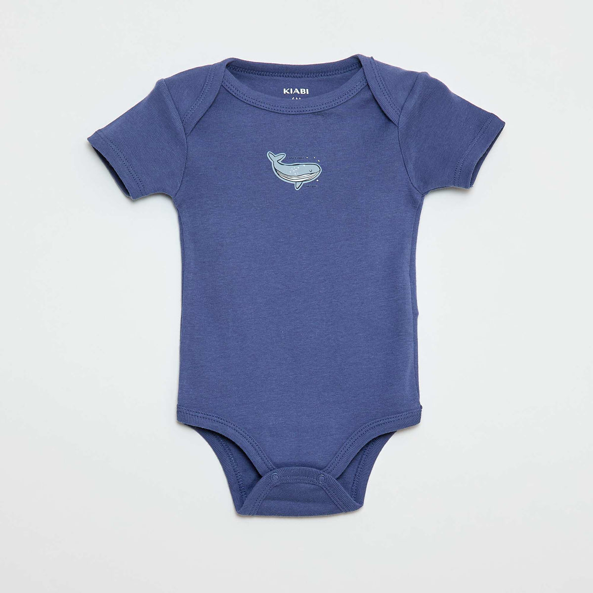 Printed cotton bodysuits - Pack of 3 BLUE