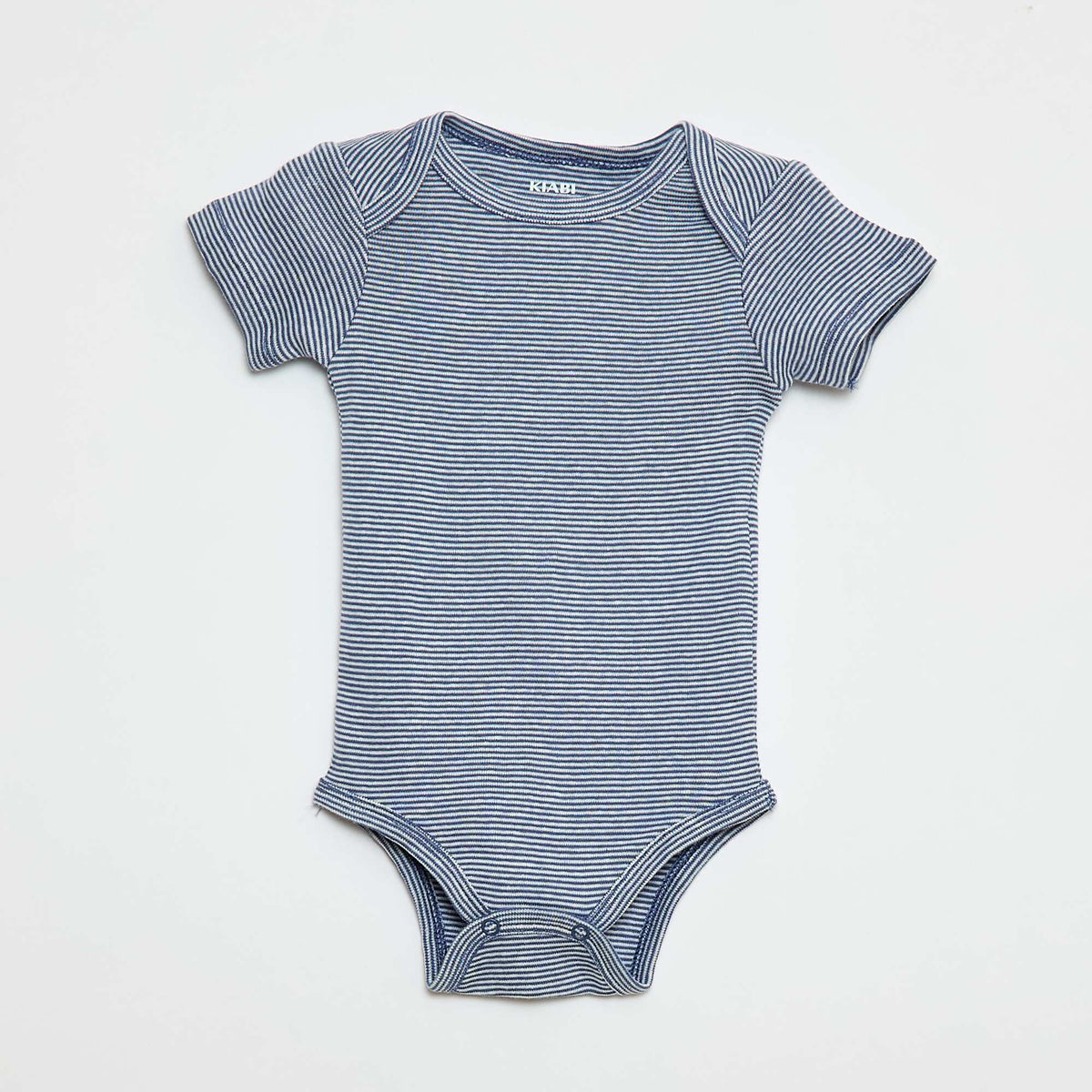 Printed cotton bodysuits - Pack of 3 BLUE