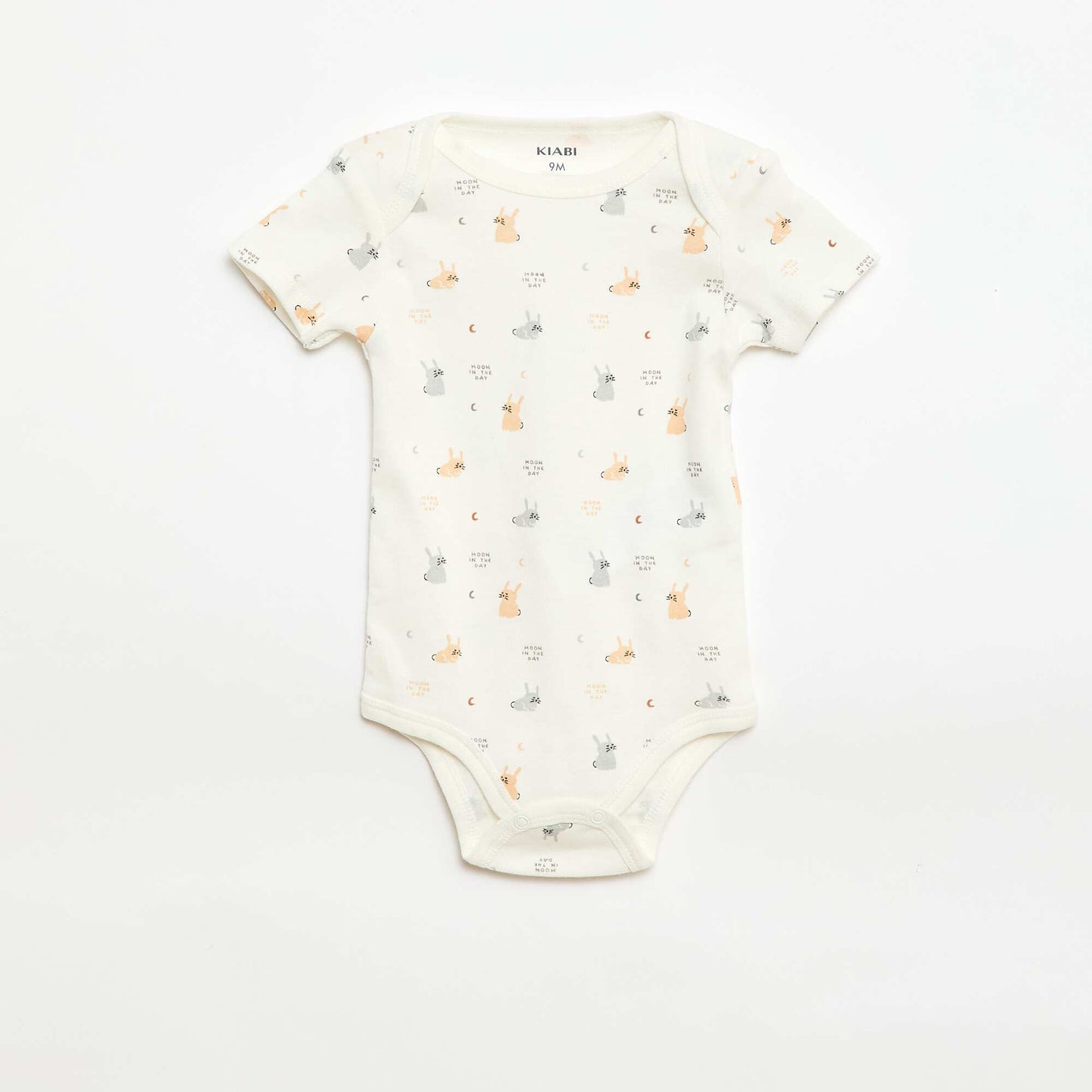 Printed cotton bodysuits - Pack of 3 BEIGE