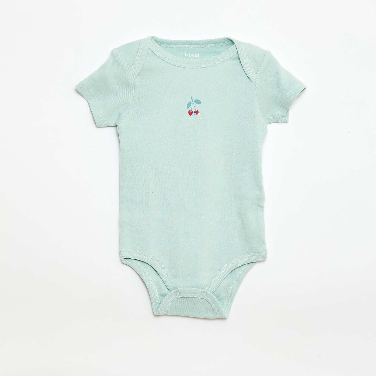 Printed cotton bodysuits - Pack of 3 GREEN