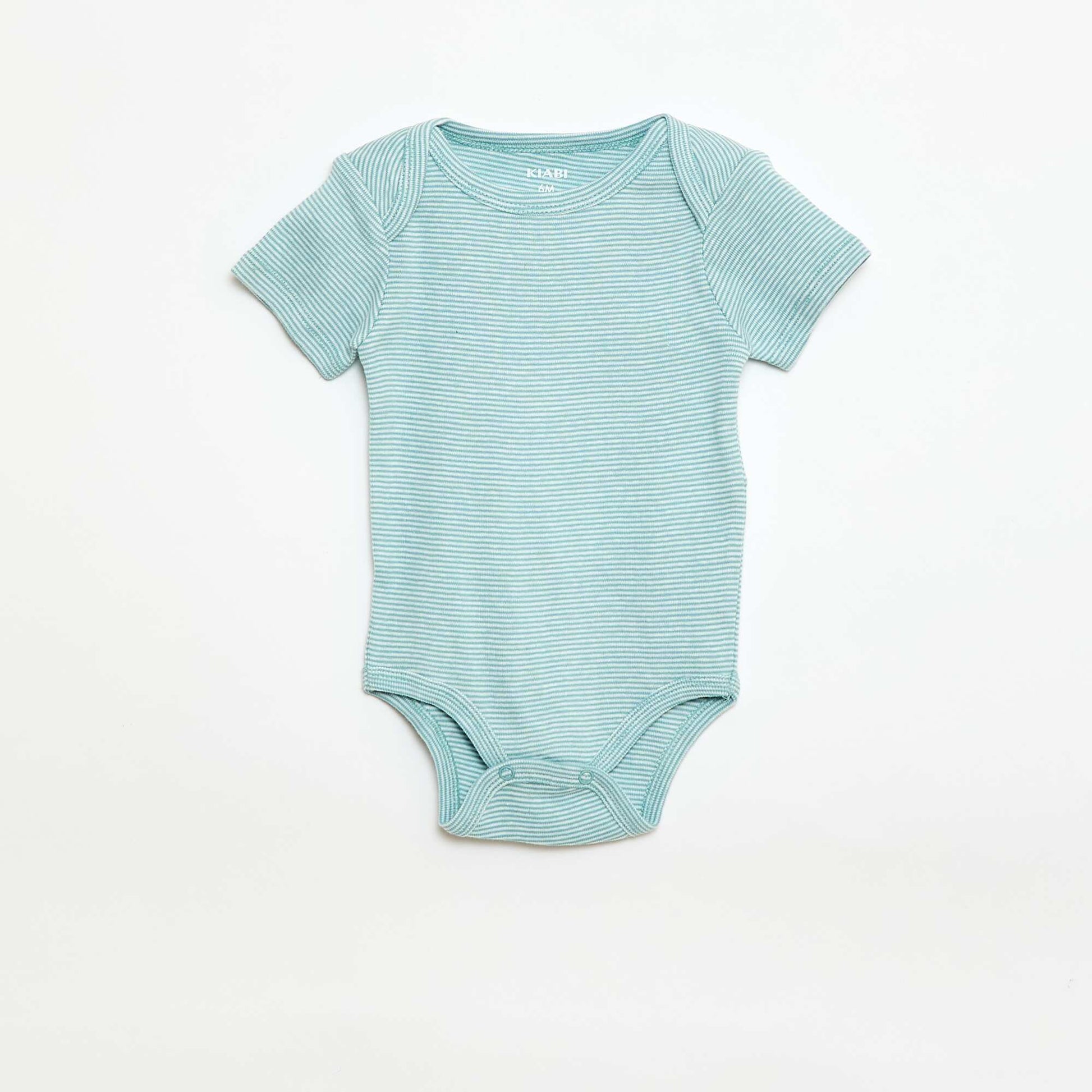 Printed cotton bodysuits - Pack of 3 GREEN