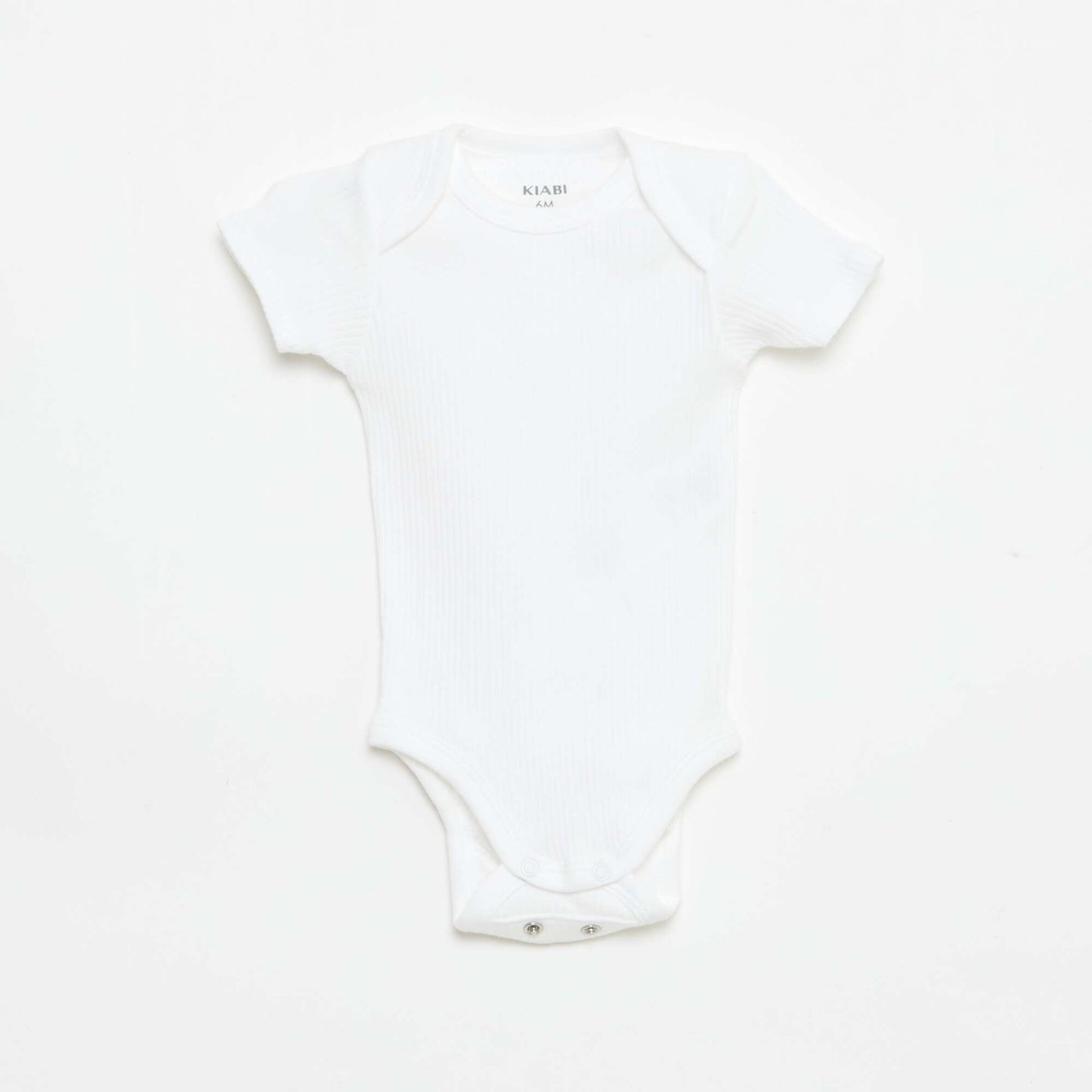 Plain knit grow-with-them bodysuits - Pack of 3 WHITE