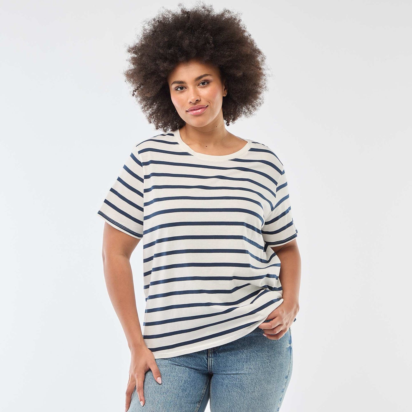 Short-sleeved printed T-shirt WHITE