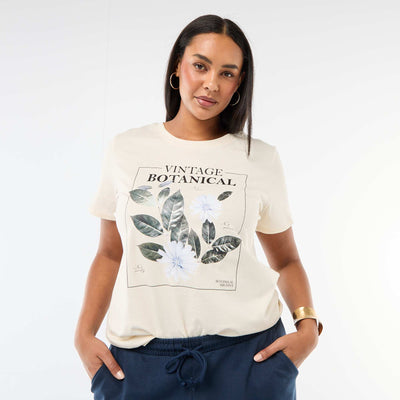 Short-sleeved printed T-shirt WHITE