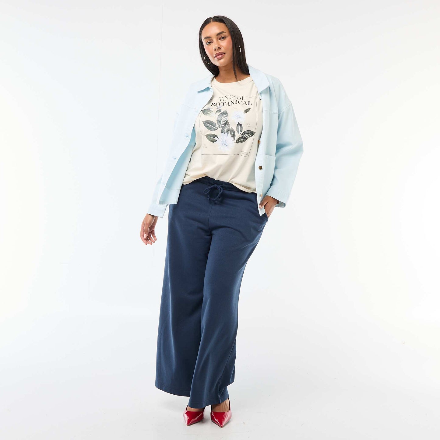 Short-sleeved printed T-shirt WHITE