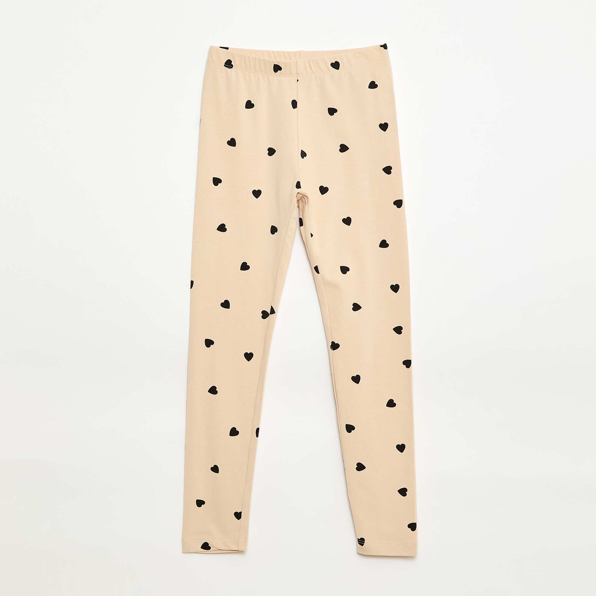 Long jersey leggings BEIGE