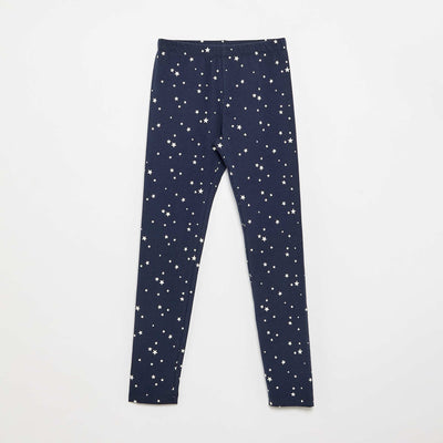 Long jersey leggings BLUE