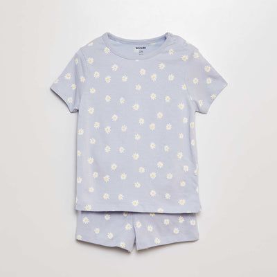 T-shirt + shorts pyjama set - 2-piece set BLUE
