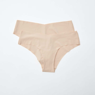 Pack of 2 pairs of seamless microfibre boy shorts PINK