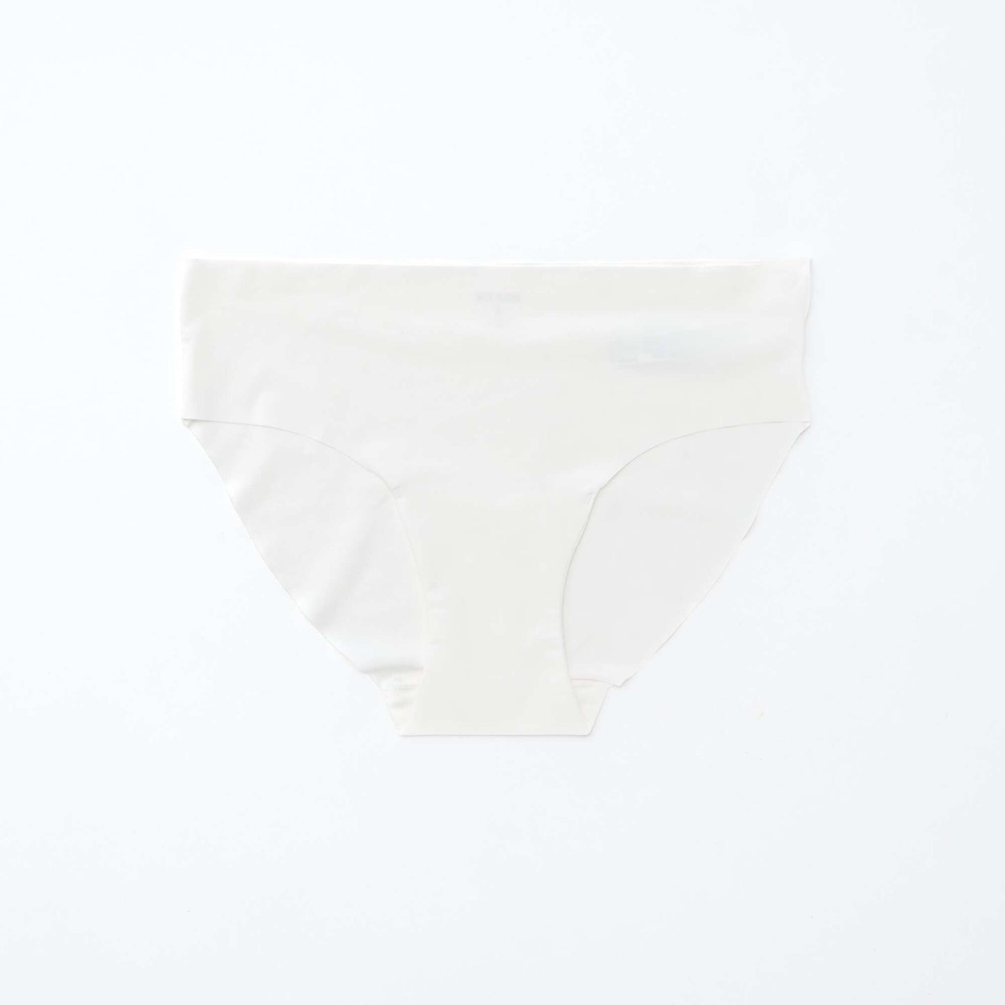 Pack of 2 pairs of seamless microfibre briefs WHITE