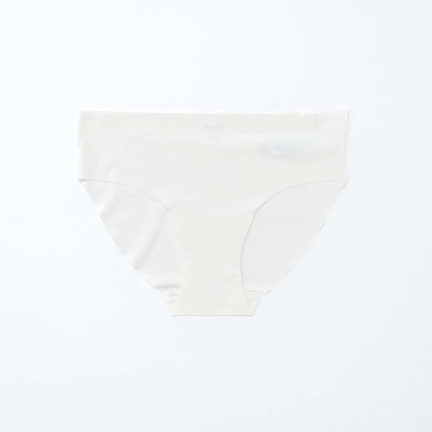 Pack of 2 pairs of seamless microfibre briefs WHITE