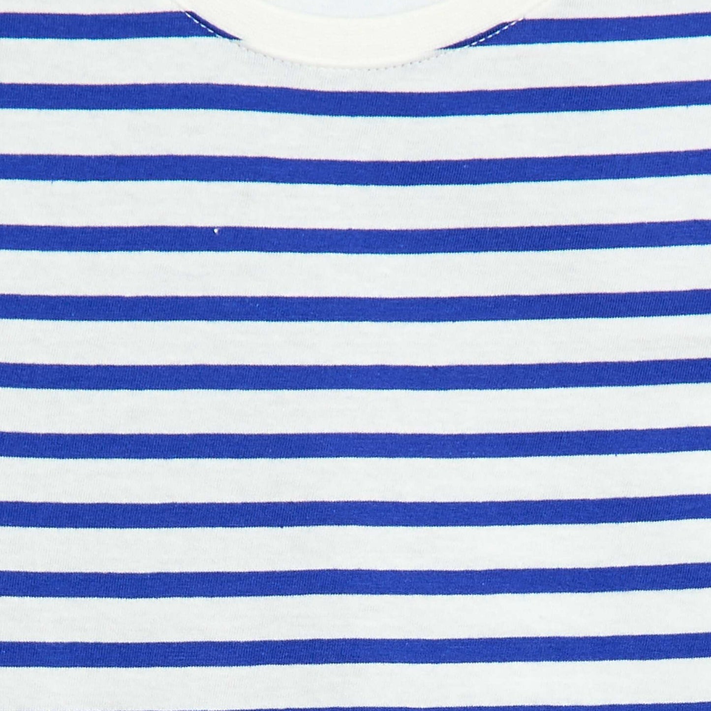 Patterned short-sleeved T-shirt BLUE
