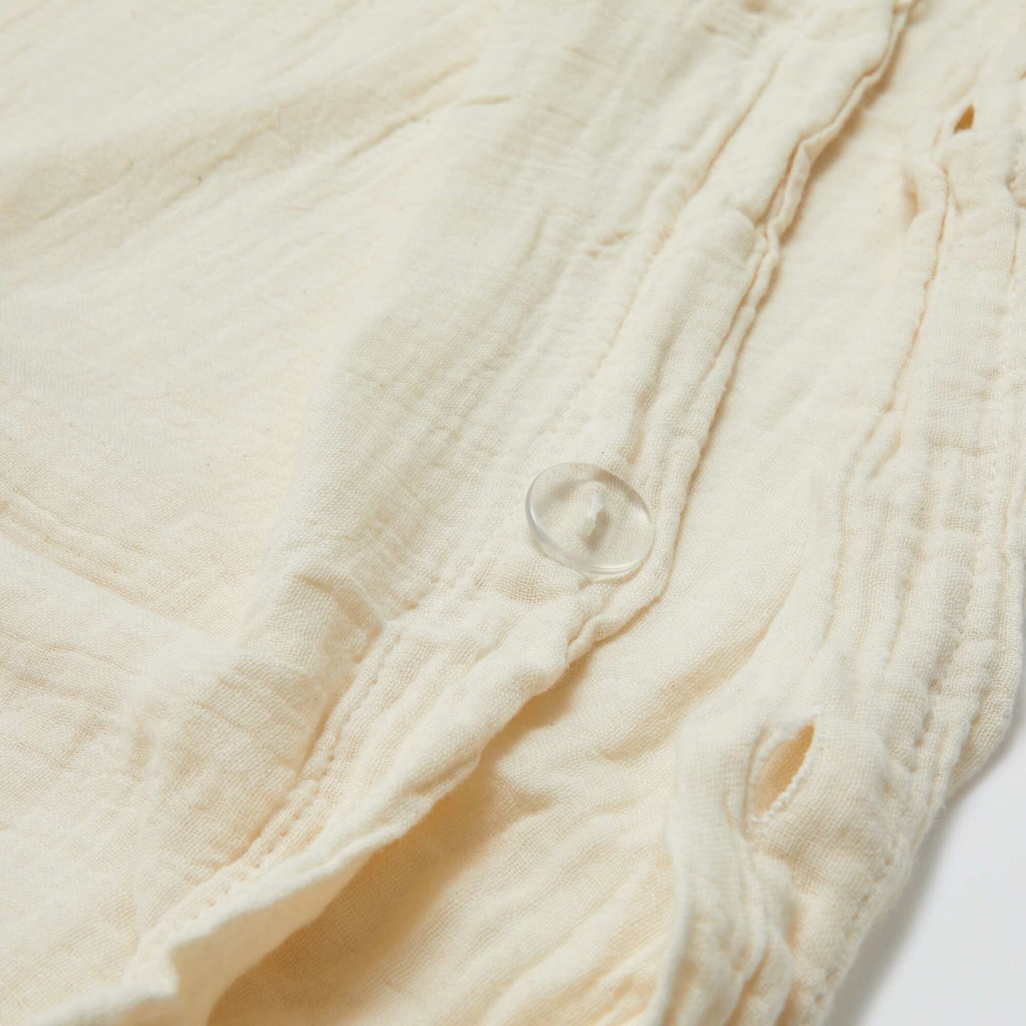 Cotton Gauze Duvet Cover Set 240 x 220cm - Kiabi Home BEIGE