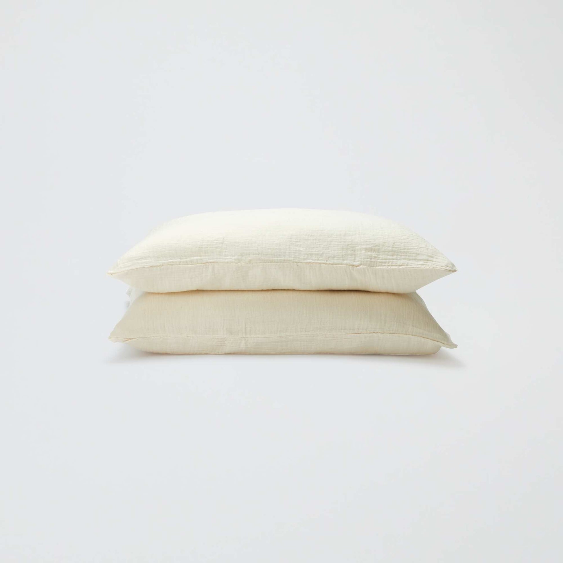 Cotton Gauze Duvet Cover Set 240 x 220cm - Kiabi Home BEIGE