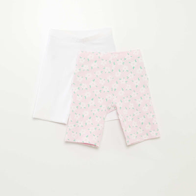 Pack of 2 pairs of cycling shorts PINK