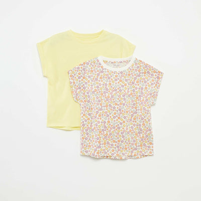 Pack of 2 cotton T-shirts WHITE