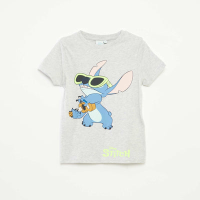 Disney Stitch short-sleeved T-shirt GREY