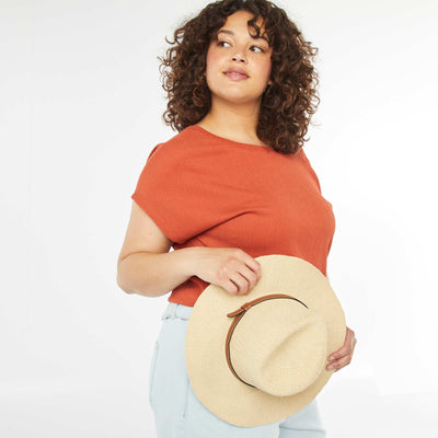 Raffia hat BEIGE