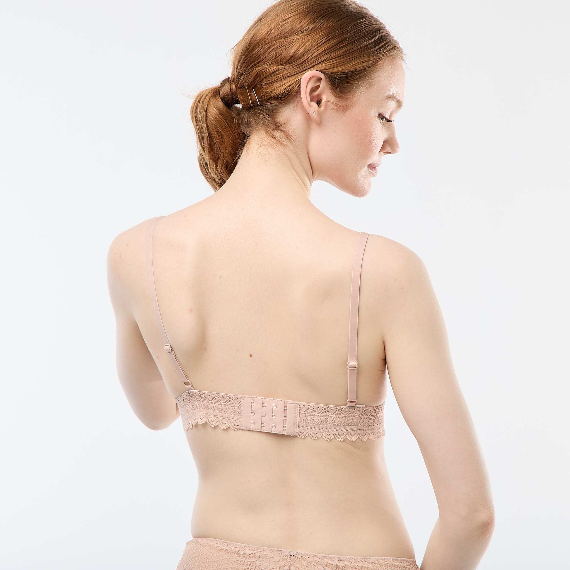 Lace Triangle Bra PINK