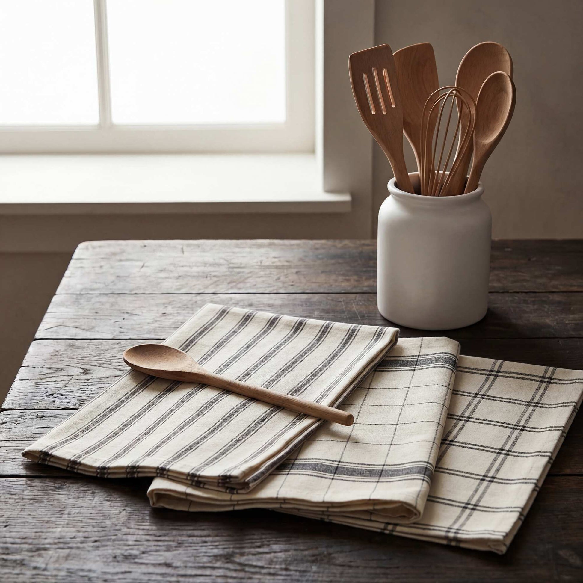 Set of 3 Tea Towels - Kiabi Home BEIGE