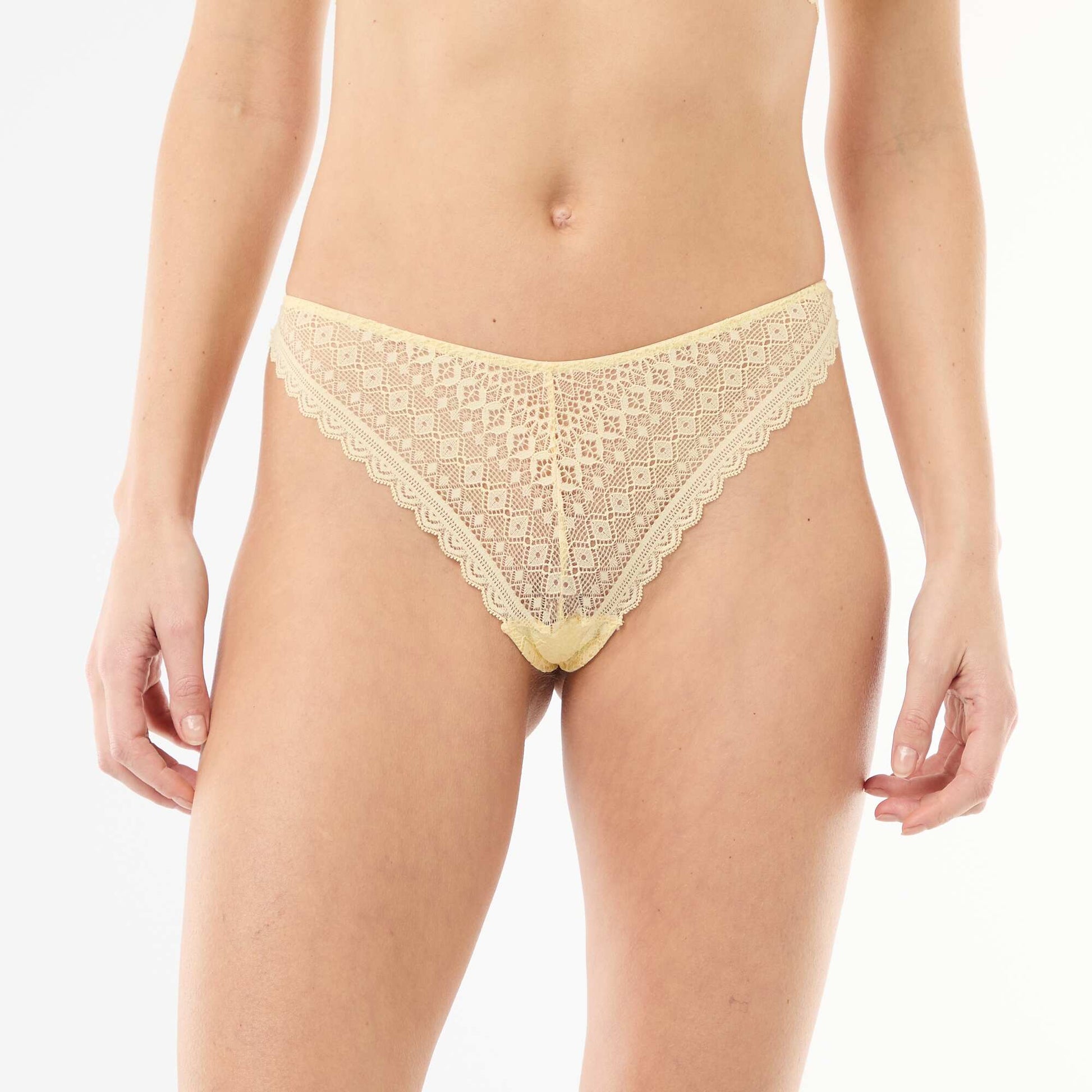 Lace Thong YELLOW