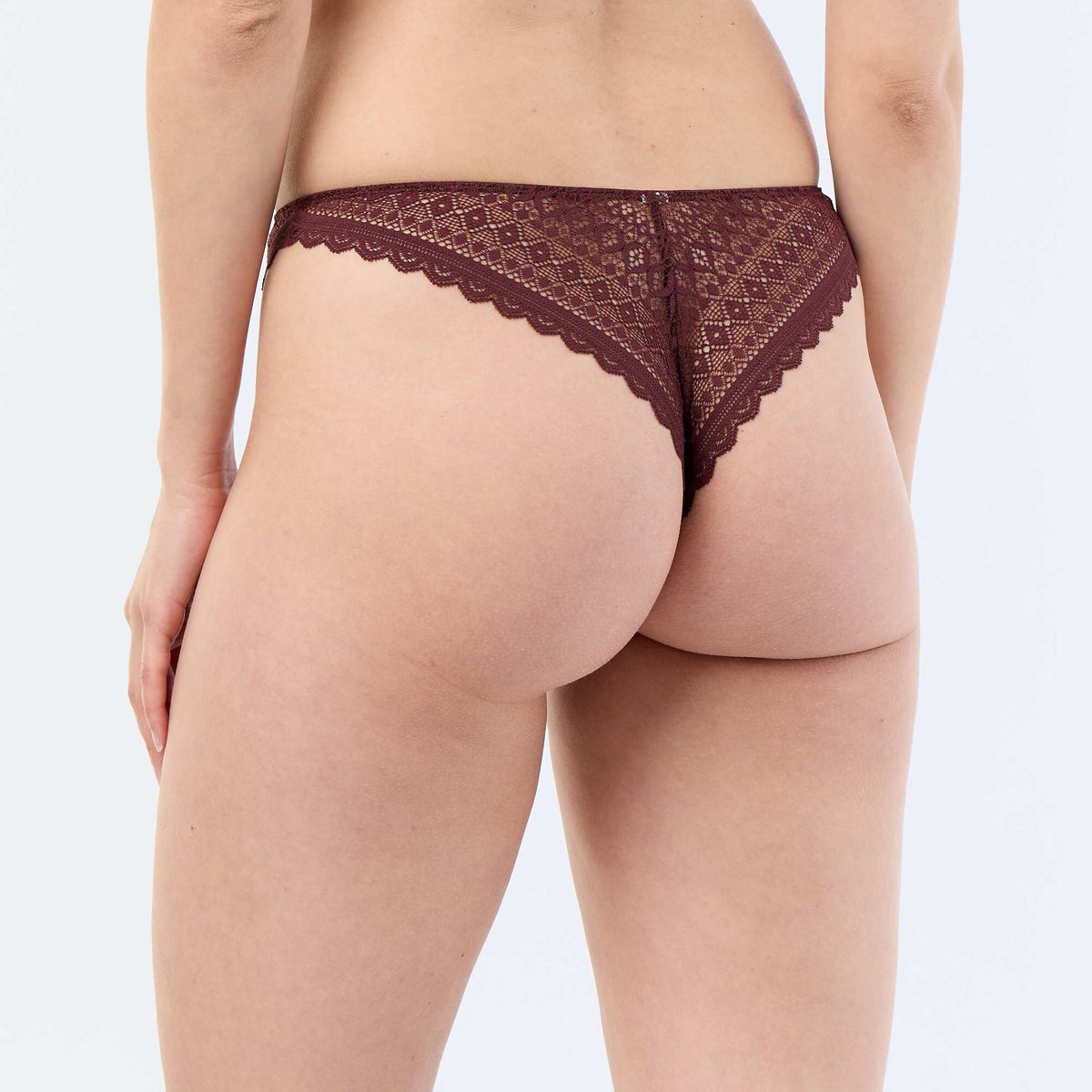 Lace Thong DARK PURPLE