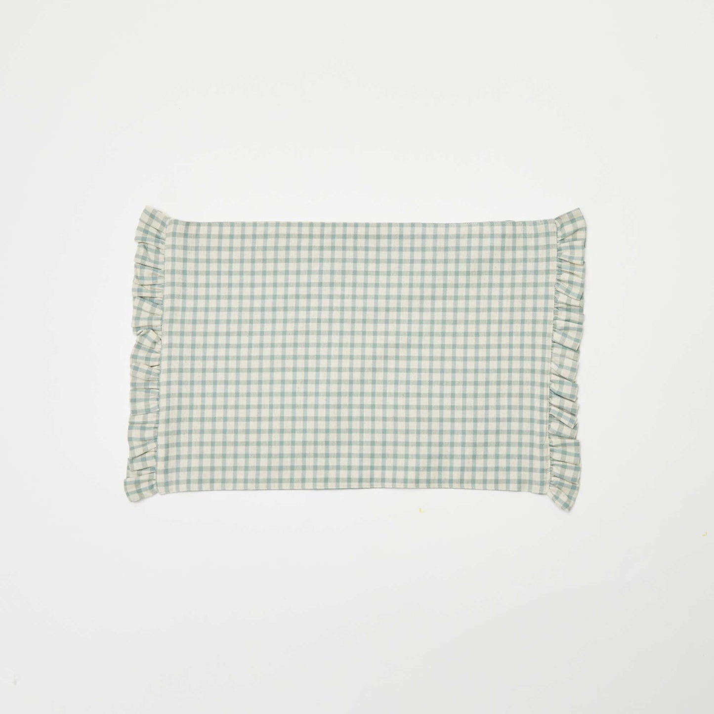 Set of 2 Ruffled Placemats (32x45 cm) BLUE