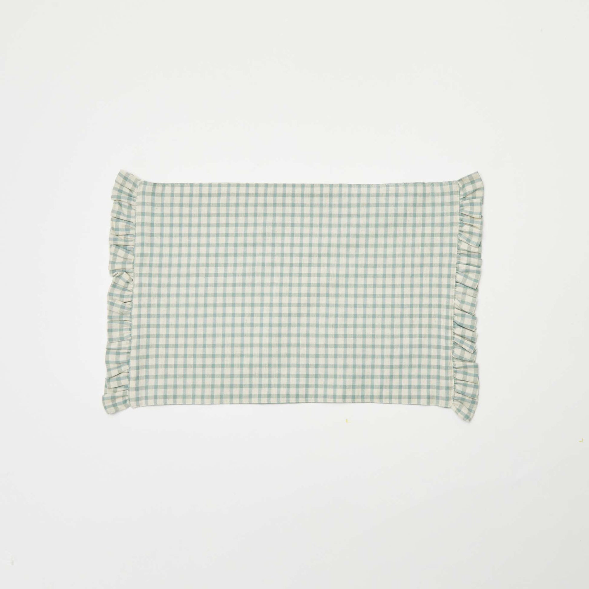 Set of 2 Ruffled Placemats (32x45 cm) BLUE