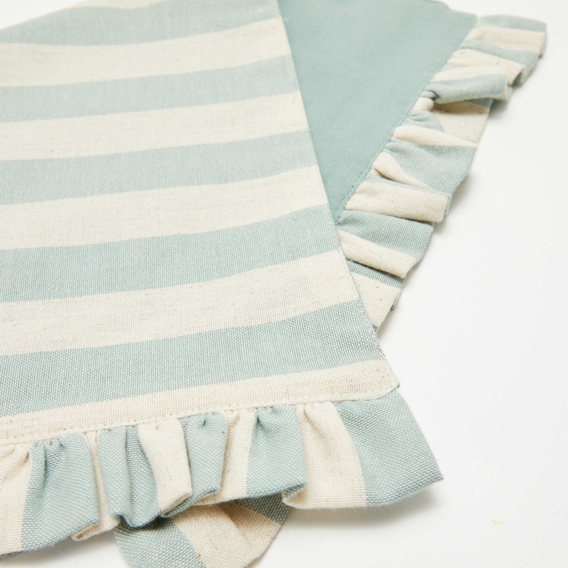Set of 2 Ruffled Placemats (32x45 cm) BLUE