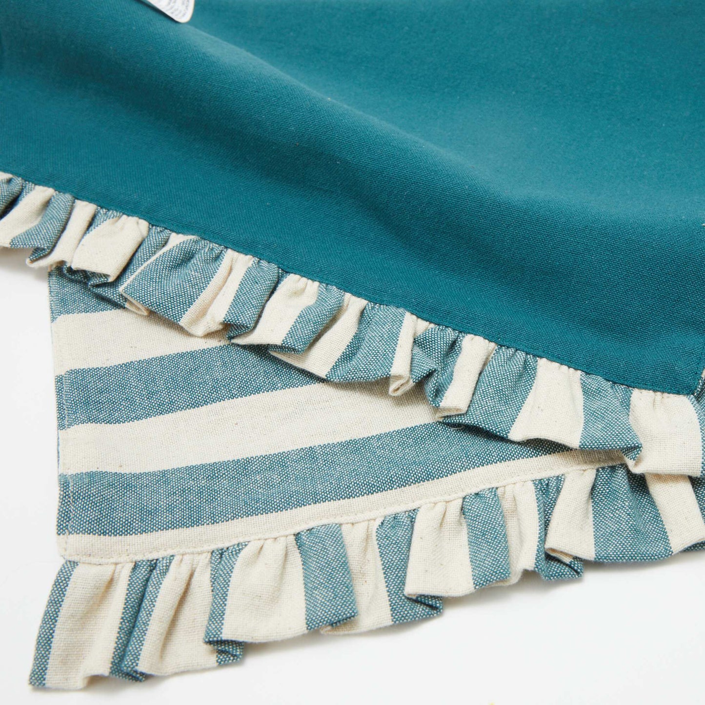 Set of 2 Ruffled Placemats (32x45 cm) BLUE