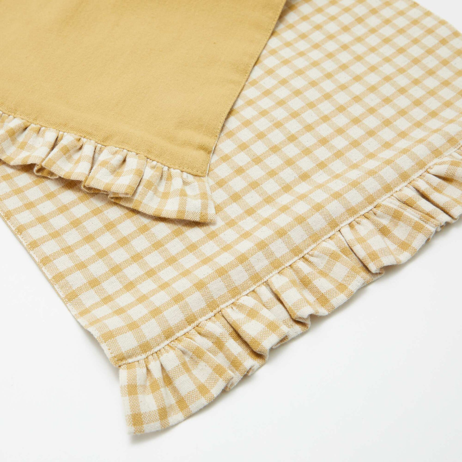 Set of 2 Ruffled Placemats (32x45 cm) YELLOW