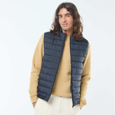 Plain showerproof bodywarmer BLUE