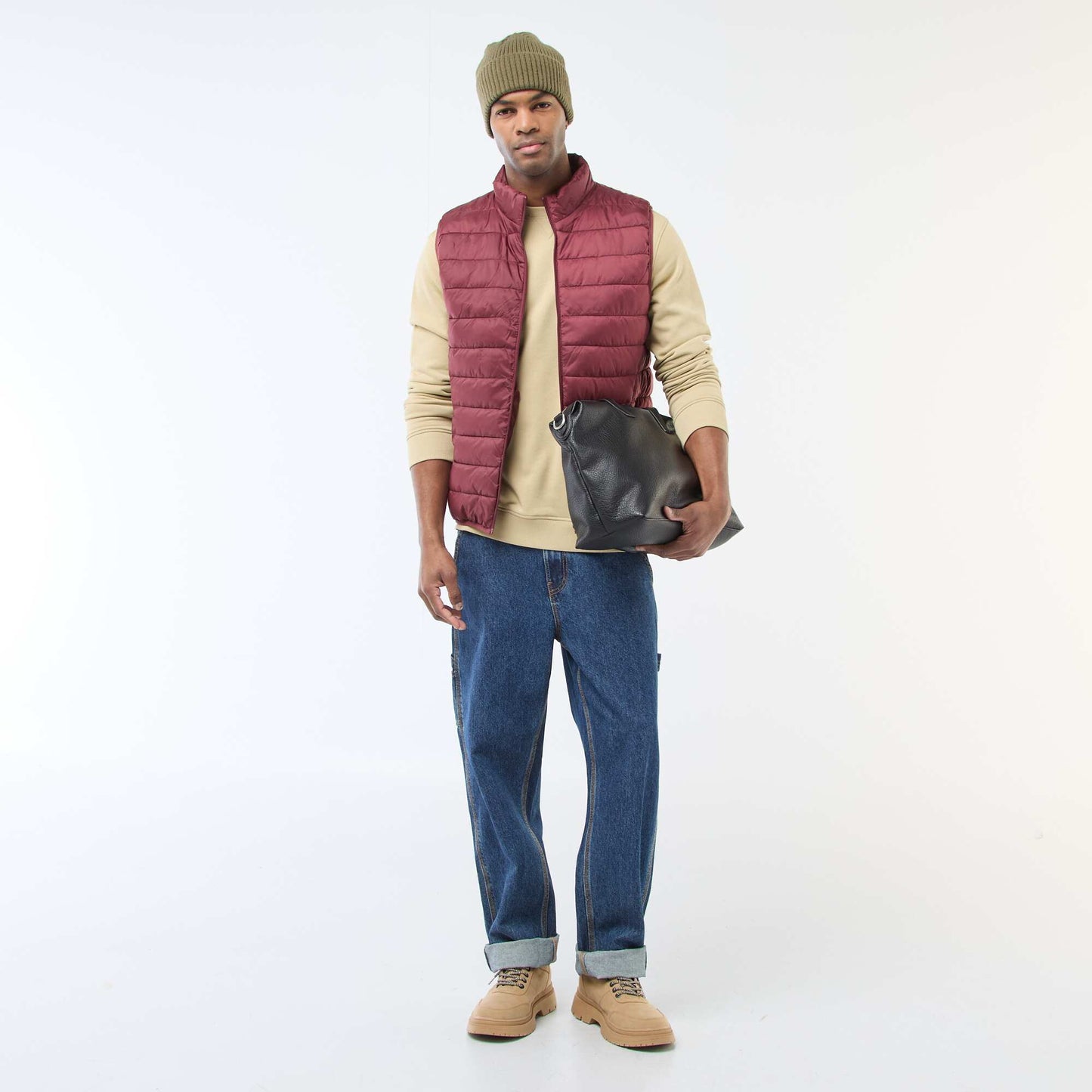 Plain showerproof bodywarmer RED